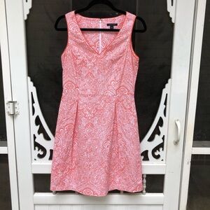 Tommy Hilfiger dress, orange fit and flare dress, size 4